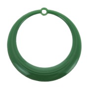 Pendentifs ronds évidés en résine époxy 28 mm - Vert x4|raw }}