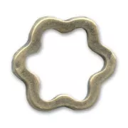 Anneaux étoile 18 mm bronze x4