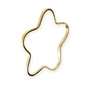 Intercalaires Fleur 24 mm doré x6