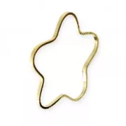 Intercalaires Fleur 24 mm doré x6