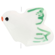Oiseaux en céramique 13x17 mm Green x4|raw }}