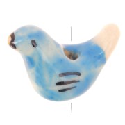 Oiseaux en céramique 14x19 mm Blue Turquoise x4|raw }}
