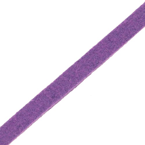 Lacet Suedine 3x1.3 mm Mauve x 2.8 m