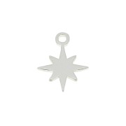 Mini breloque étoile du nord 9x7 mm en Argent 925 x1
