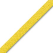 Lacet Suedine 3x1.3 mm Jaune x 2.8 m