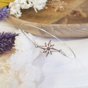 Intercalaire étoile du nord 19x14 mm - Argent 925 Doré x1