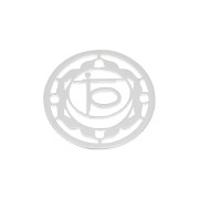 Intercalaire rond - médaille - 15 mm Chakra n°2 - Sacré - Argent 925 x1|raw }}