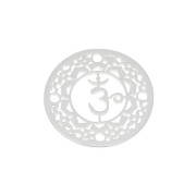 Intercalaire rond - médaille - 15 mm Chakra n°7 - Coronal - Argent 925 x1