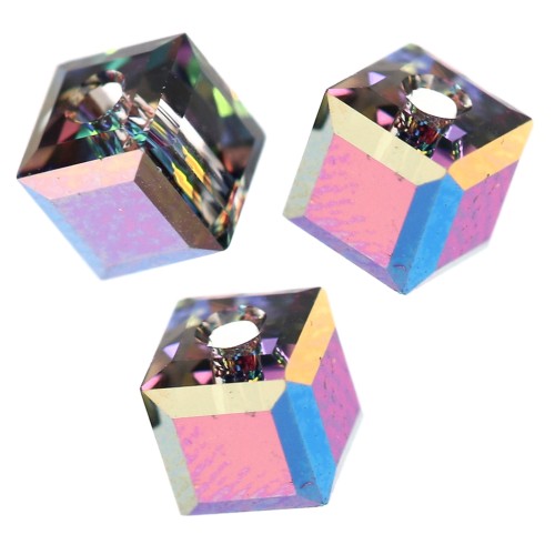 Cubes PureCrystal 5601 4 mm Crystal Vitrail Medium x8