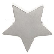 Poussoir - Perle étoile 8 mm pour cordon 1.8 mm - Acier inoxydable x1|raw }}