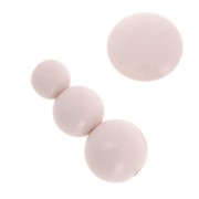 Assortiment 26 perles rondes 6-8-10mm et 2 cabochons en résine opaque Rose pastel|raw }}