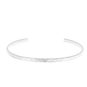 Bracelet jonc martelé 3x155 mm en Argent 925 x1|raw }}