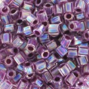 Miyuki Delica 8/0 Hex Cut DBLC0056 - Crystal AB Raspberry Lined x10g|raw }}