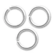 Anneaux ouverts 7x1 mm - Fabrication Européenne - argenté x50