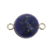 Intercalaire serti rond pour cabochon fond plat 10 mm - Gold filled (or laminé)  x1