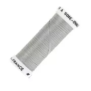Fil à broder de soie ovale pour broderie traditionnelle - Gris (3842) x30m