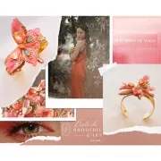 Fil à broder de soie ovale pour broderie traditionnelle - Magenta (1034) x30m