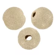 Perles rondes diamantées 3 mm Gold filled (or laminé)  x10