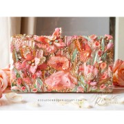 Fil à broder de soie ovale pour broderie traditionnelle -  Rose poudré (2941) x30m