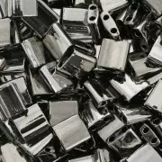 Miyuki Tila Beads 5x5x1.9 mm TL-55097 - Black Argentic Full x10g