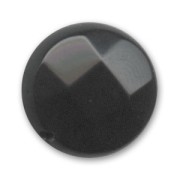 Perle facettée en pierre gemme Onyx Noir palet 12 mm x1