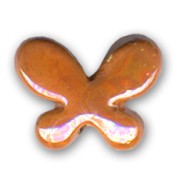 Papillon en céramique 17x22 mm Orange irisé|raw }}