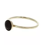 Bague fine serti pour cabochon 6 mm Taille 54 en Gold filled (or laminé)  x1