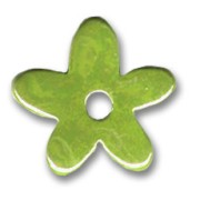 Fleur en céramique 35 mm Vert irisé|raw }}