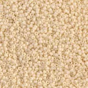 Rocaille Miyuki 15/0 492FR - Mat Opaque Cream AB x8g