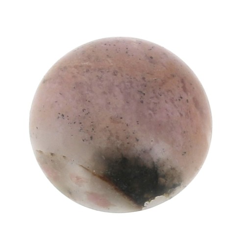 Cabochon rond 12 mm en pierre gemme - Rhodonite x1