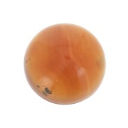 Cabochon rond 10 mm en pierre gemme - Cornaline x1