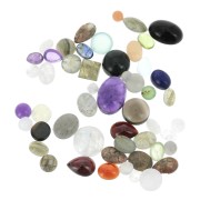 Assortiment de cabochons en pierre gemme de petite taille - 3 mm à 10 mm x15g|raw }}