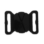 Attache Maillot de bain 17 mm - forme ovale - Noir x1|raw }}