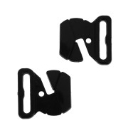 Attache Maillot de bain 17 mm - forme ovale - Noir x1