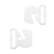 Attache Maillot de bain 17 mm - forme ovale - Blanc x1