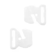 Attache Maillot de bain 17 mm - forme ovale - Blanc x1