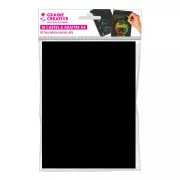 Lot de 10 cartes à gratter format A5 - Noir - Arc-en-ciel x1