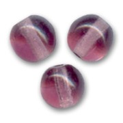 Perles en verre tchèque rondes  6 mm Amethyst  x25|raw }}