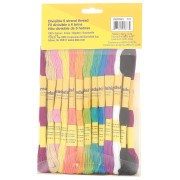 Assortiment 36 échevettes 6 brins pour bracelet brésilien & broderie - Pastel x1