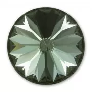 Cabochon PureCrystal 1122 Rivoli 8 mm Black Diamond x1