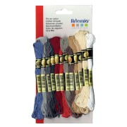Assortiment 12 échevettes pour bracelet brésilien & broderie - Charme x1|raw }}