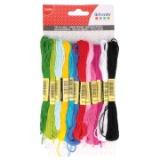 Assortiment 12 échevettes pour bracelet brésilien & broderie - Viva la Vida x1|raw }}