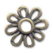 Intercalaire fleur 23 mm bronze x1