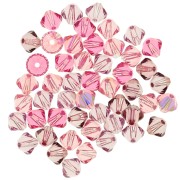 Mix de Toupies en cristal PureCrystal 5328 4 mm Rose x50