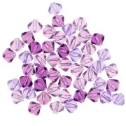Mix de Toupies en cristal PureCrystal 5328 4 mm Violet x50