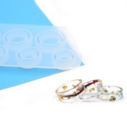 Moule silicone pour réaliser 8 anneaux en résine d'inclusion x1|raw }}
