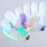 Moule silicone pour réaliser un peigne de 102x53 mm en résine x1