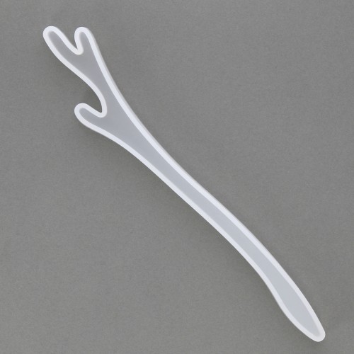 Moule silicone pour pique à cheveux 180 mm - forme branches - en résine x1