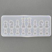 Moule Silicone pour Résine - Pièces pour Jeu d'Échecs - 210x90x11 mm x1|raw }}