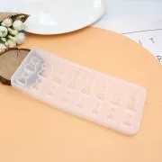 Moule Silicone pour Résine - Pièces pour Jeu d'Échecs - 210x90x11 mm x1